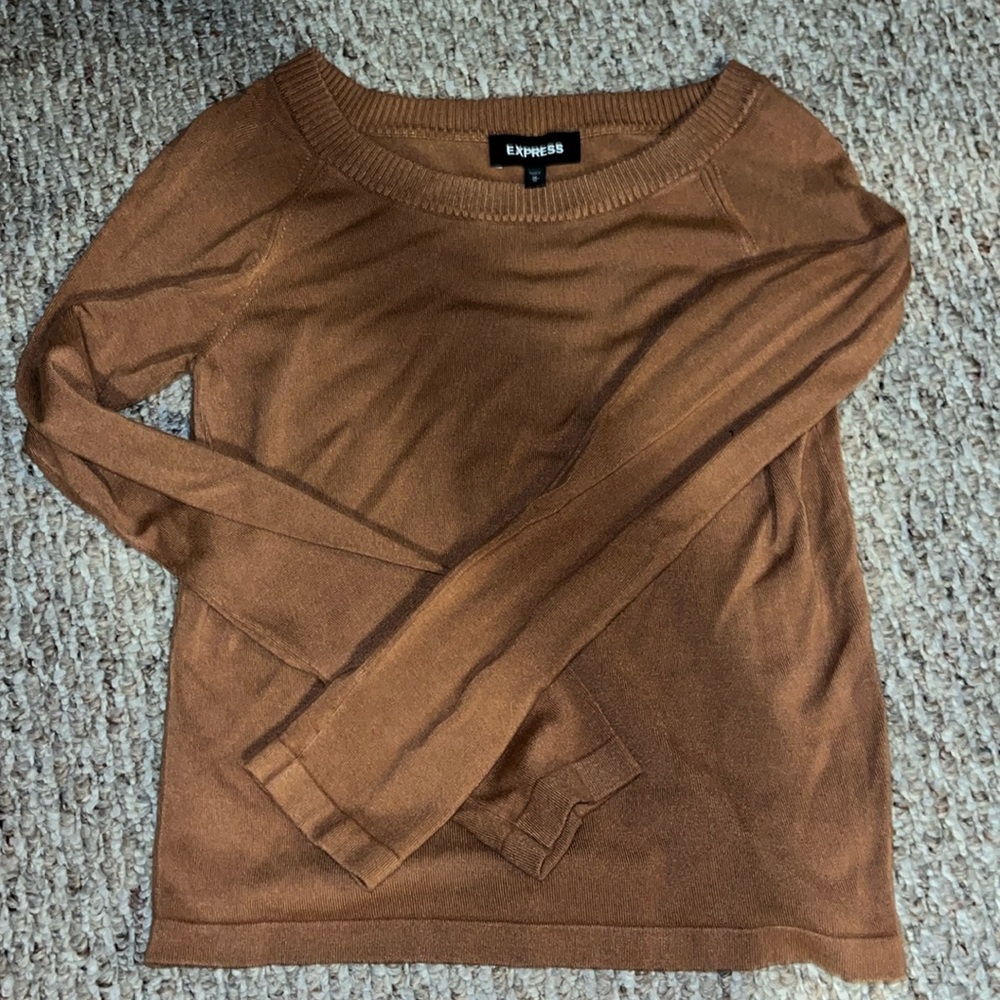 Express Brown Crewneck